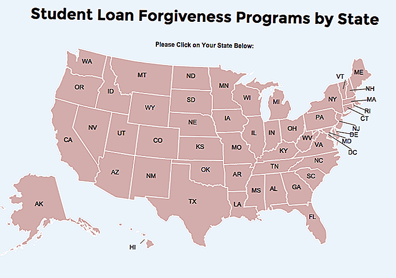 Atklājiet katram studenta aizdevuma piedošanas variantam pēc valsts