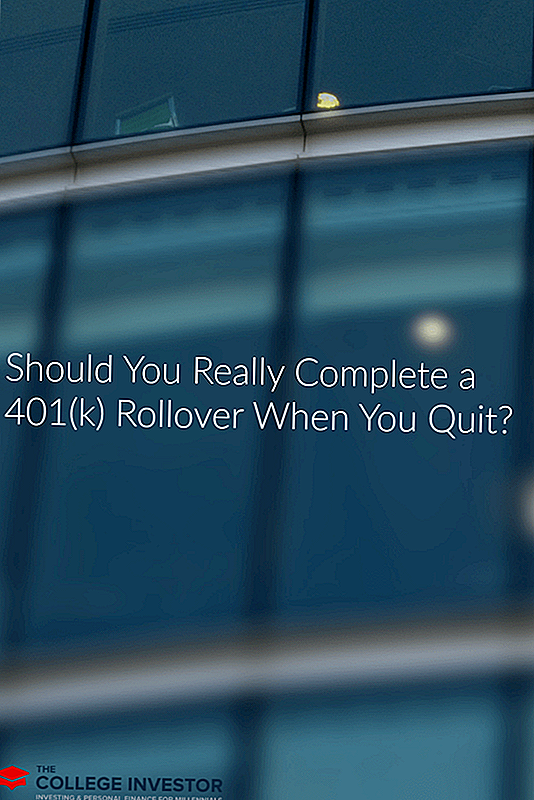 Skal du virkelig udfylde en 401 (k) Rollover, når du holder op?