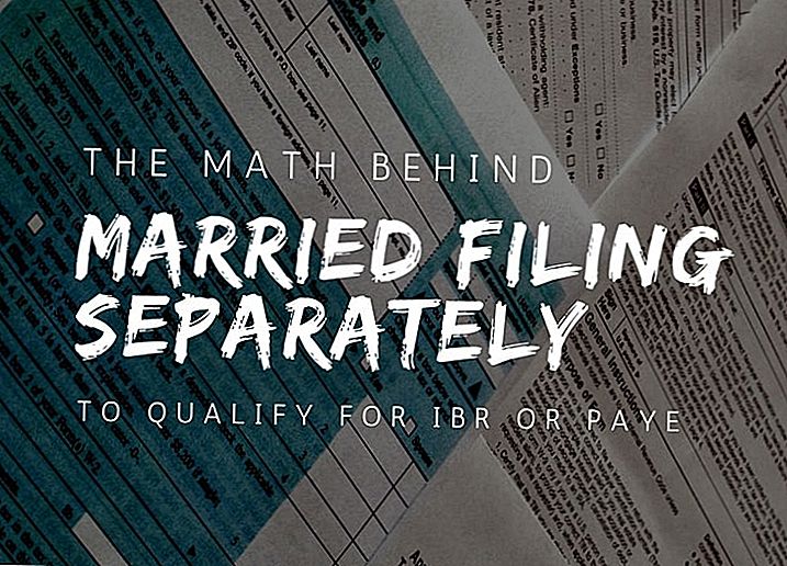 Matematika iza vjenčanog podnošenja odvojeno za IBR ili PAYE