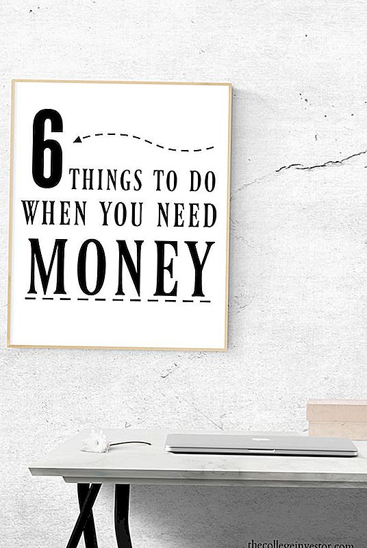 Hvad skal du gøre, hvis du finder dig selv og siger "Jeg har brug for penge"