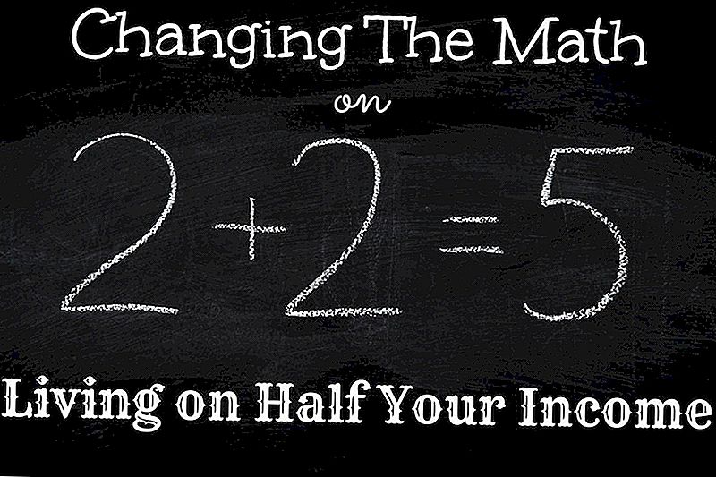 Cambiando la matematica sul vivere la metà del tuo reddito