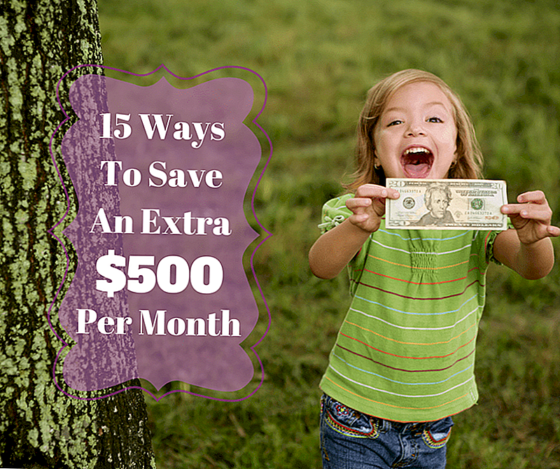 15 måder at spare en ekstra $ 500 per måned