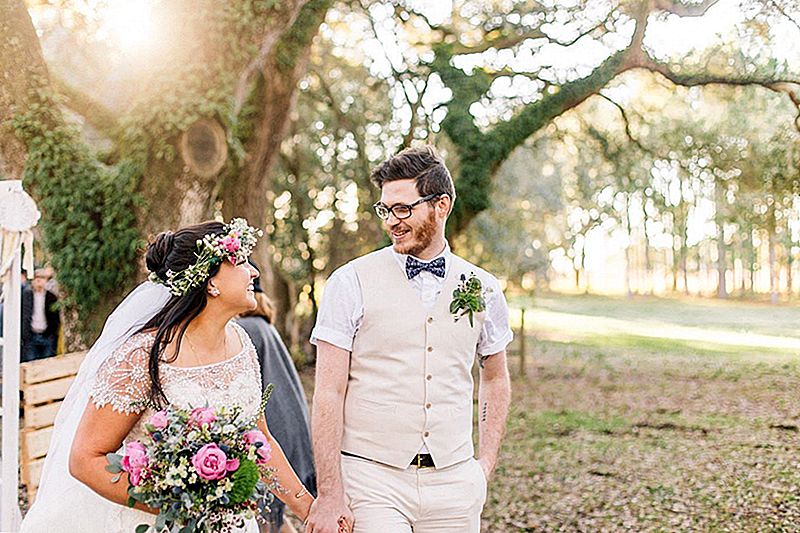 Hvordan dette par havde et pinterest-værdigt bryllup til 130 gæster for under $ 7K