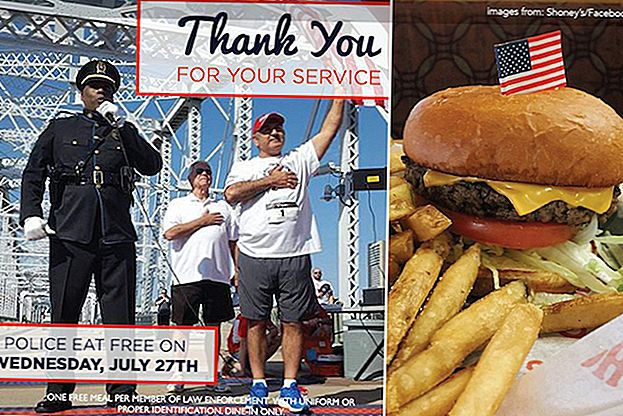 Beskyt og tjene: Politibetjente spise gratis på denne restaurant på onsdag