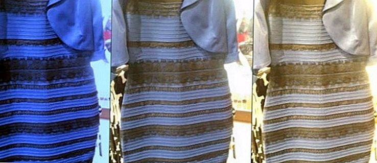 青と黒...または白と金？いずれにせよ、このバイラルドレスはお金メーカーです